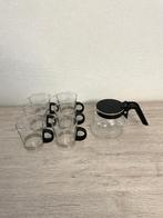 Theeservies (theepot en zes theeglazen), Ophalen, Zo goed als nieuw, Glas, Glas of Glazen