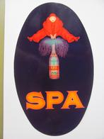 Spa monopole Originele sticker jaren 50 (vintage) 30cmx18cm, Collections, Marques & Objets publicitaires, Enlèvement ou Envoi