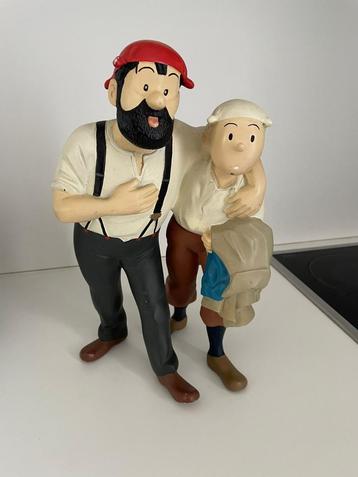 Beeld van Kuifje en kapitein Haddock, Enlèvement, Tintin, Utilisé, Statue ou Figurine