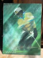 Poster met golfer, Ophalen, Gebruikt