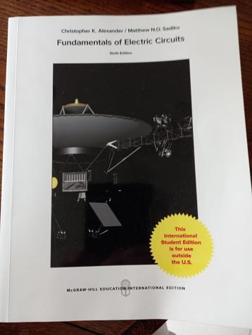 Fundamentals of Electric Circuits. 6th edition. beschikbaar voor biedingen