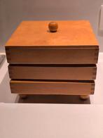 Vintage houten naaidoos/knutseldoos, Ophalen of Verzenden