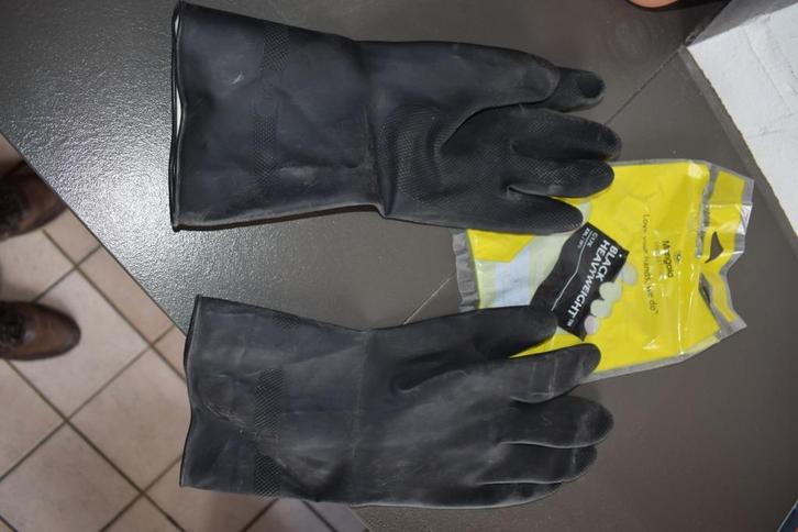 PVC lange werkhandschoen industrieel XXL / per 10 stuks, Doe-het-zelf en Bouw, Veiligheidskleding, Nieuw, Ophalen