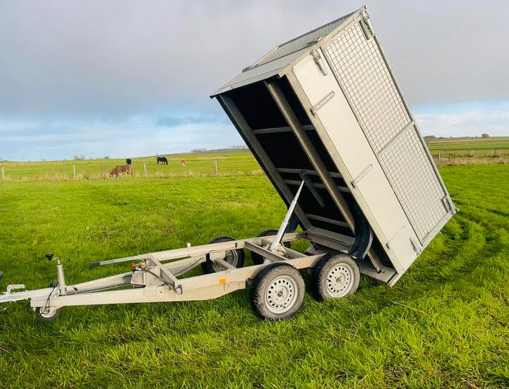 Benante trailer NIEUWstaat. 2 assen van 750 kg. Met COC, Auto diversen, Aanhangers en Bagagewagens, Ophalen of Verzenden