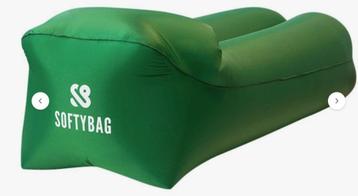 Opblaasbare nylon loungestoel (Softybag) beschikbaar voor biedingen