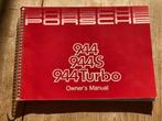 944 944S 944Turbo Owner's Manual, Ophalen of Verzenden