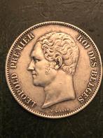 België 2 1/2 frank 1849 Leopold I, Zilver, Ophalen of Verzenden, Losse munt, Zilver
