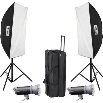 Fotostudio 2x Metz Mecastudio TL-300 kit + Octagon 120cm disponible aux enchères