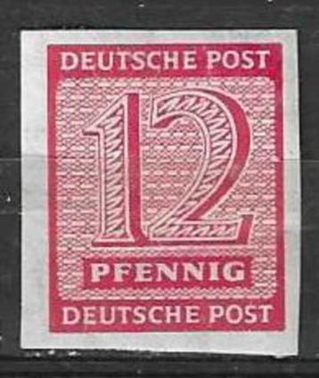 Duitsland West Saxen 1945 - Yvert 13 - 12 Pf. Ongetand (PF) beschikbaar voor biedingen