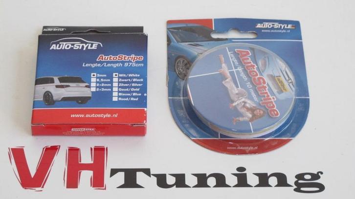 Autostyle SY C2002 Universele zelfklevende striping wit, Autos : Divers, Tuning & Styling, Enlèvement