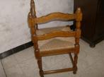 Massief eiken hoekstoel, Huis en Inrichting, Stoelen, Ophalen