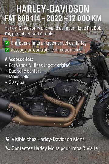 Harley-Davidson Fat Bob 114 – 2022 beschikbaar voor biedingen