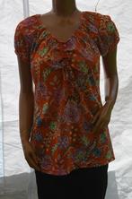 C&A Yessica Bloese doorzichtig oranje met bloemen XL, Vêtements | Femmes, Blouses & Tuniques, Comme neuf, C&A, Taille 46/48 (XL) ou plus grande
