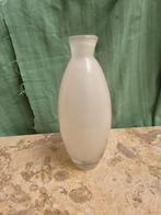 Wit glazen vaasje (23cm hoog), Ophalen, Wit, Minder dan 50 cm, Glas