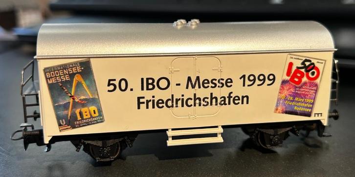 3165. Overdekte auto „Messe 99 Friedriechshafen” H0 Märklin, Hobby en Vrije tijd, Modeltreinen | H0, Gebruikt, Wagon, Märklin