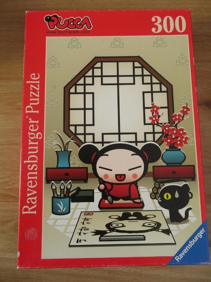 Puzzle Ravensburger 300 pièces "Pucca peint Garu", Kinderen en Baby's, Speelgoed | Kinderpuzzels, Gebruikt, 6 jaar of ouder, Meer dan 50 stukjes