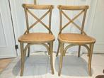 Twee stevige houten eetkamerstoelen in zeer goede staat, Huis en Inrichting, Stoelen, Ophalen, Hout, Twee