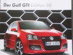 Brochure de la Volkswagen VW Golf GTI édition 30, Enlèvement, Volkswagen