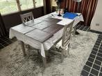 Tafel en 6 stoelen, Ophalen, Gebruikt, Landelijk - modern, 50 tot 100 cm