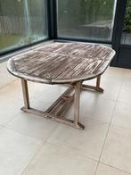 Verlengbare massieve buitentafel hojt, Ophalen, Gebruikt, Hout