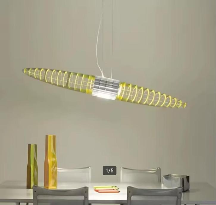 Luceplan Titania Hanglamp, Huis en Inrichting, Lampen | Hanglampen, Zo goed als nieuw, Minder dan 50 cm, Kunststof, Metaal, Ophalen