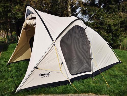 3-persoons Eureka tent technisch katoen zo goed als nieuw, Caravanes & Camping, Tentes, jusqu'à 3, Comme neuf, Enlèvement
