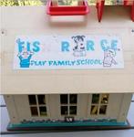 Fisher price school vintage + toebehoren, Kinderen en Baby's, Speelgoed | Poppenhuizen, Ophalen, Gebruikt