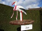 Geboorteborden / ooievaar / ooievaar op nest., Kinderen en Baby's, Kraamcadeaus en Geboorteborden, Ophalen, Nieuw, Geboortebord