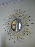 Joli miroir soleil , vintage , style Line Vautrin, Enlèvement