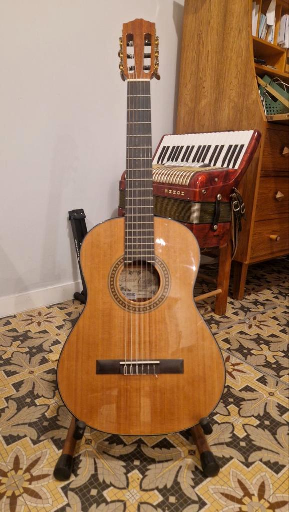 Guitare classique 3/4 Salvador Cortez avec housse, Musique & Instruments, Instruments à corde | Guitares | Acoustiques, Enlèvement