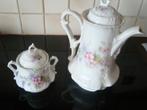 Art Nouveau koffiepot en suikerpot. Altwasser porselein., Antiek en Kunst, Antiek | Servies los, Ophalen