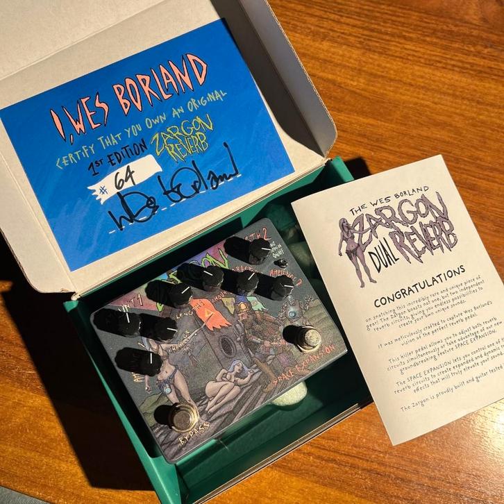 Wes Borland(Limp Bizkit) ZARGON Dual Space Reverb #64 of 250, Muziek en Instrumenten, Effecten, Zo goed als nieuw, Reverb, Verzenden