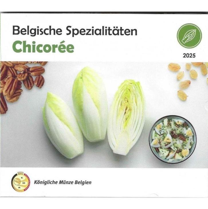 België BU set 2025: Belgische Spezialitäten - Chicorée, Postzegels en Munten, Munten | Europa | Euromunten, Setje, België, Ophalen of Verzenden