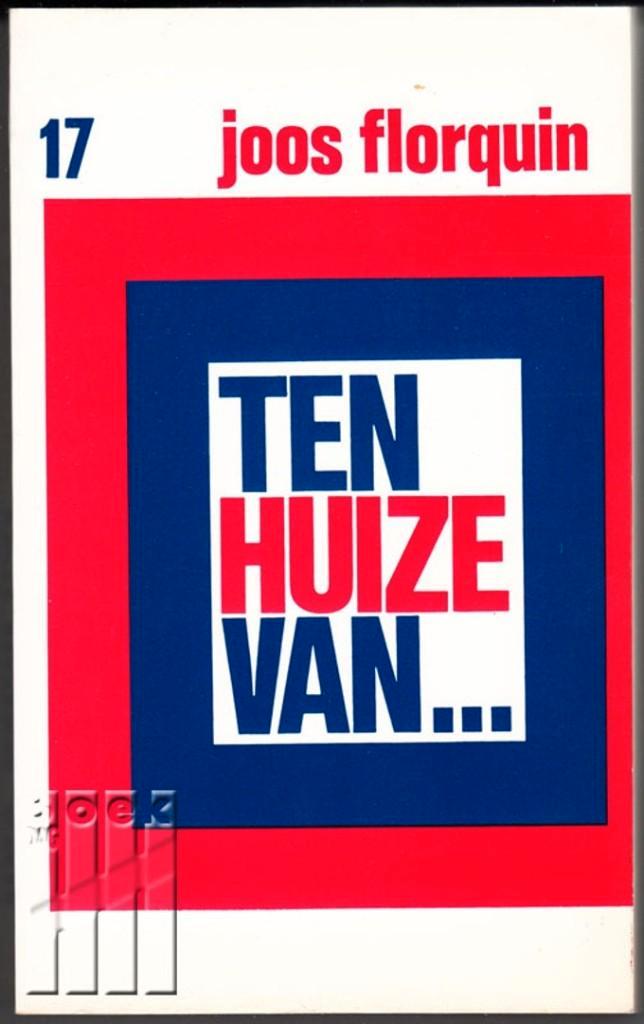 Ten huize van Joos Florquin 17  359 blz, Boeken, Essays, Columns en Interviews, Zo goed als nieuw, Ophalen of Verzenden