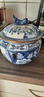 Antieke mooie chaina bluee vaas, Antiek en Kunst, Ophalen