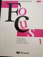 Focus 1- Bronnenboek, Boeken, Ophalen, Zo goed als nieuw, Nederlands, Klaartje Cafmeyer; Koen Soenens