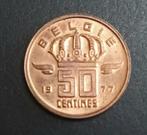 50 centiem 1977 VL, variant: adamsappel - Boudewijn I, Verzenden, Losse munt