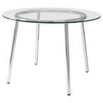 Table ronde IKEA Salmi (Verre / Glas) - Ø 105cm, 100 à 150 cm, Quatre personnes, Rond, 100 à 150 cm