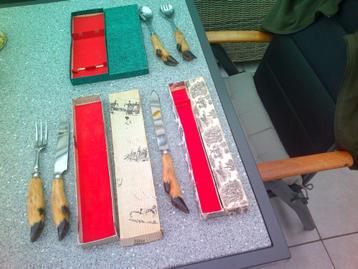 Vintage bestek met hertepoten. beschikbaar voor biedingen