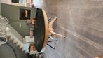 Massief ronde eettafel, Huis en Inrichting, Tafels | Eettafels, Ophalen, Glas