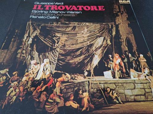 Verdi / Cellini - Il Trovatore Box 2 x Lp's Vinyl, Cd's en Dvd's, Vinyl | Klassiek, Gebruikt, Romantiek, Opera of Operette, 12 inch