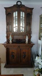 Antiek eetplaats 2 kasten tafel en 4 stoelen, Enlèvement