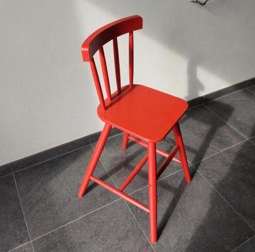 Houten kinderstoel AGAM, ikea rode kleur, Kinderen en Baby's, Kinderstoelen, Ophalen, Gebruikt