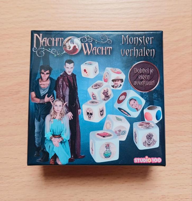 Nachtwacht Monsterverhalen Dobbelspel Studio 100 NIEUW, Hobby en Vrije tijd, Gezelschapsspellen | Kaartspellen, Nieuw, Ophalen