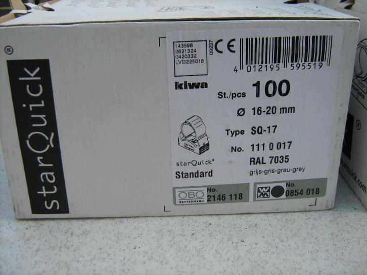 VEND ATTACHES TUBES STARQUICK, Doe-het-zelf en Bouw, IJzerwaren en Bevestigingsmiddelen, Nieuw, Overige typen, Ophalen