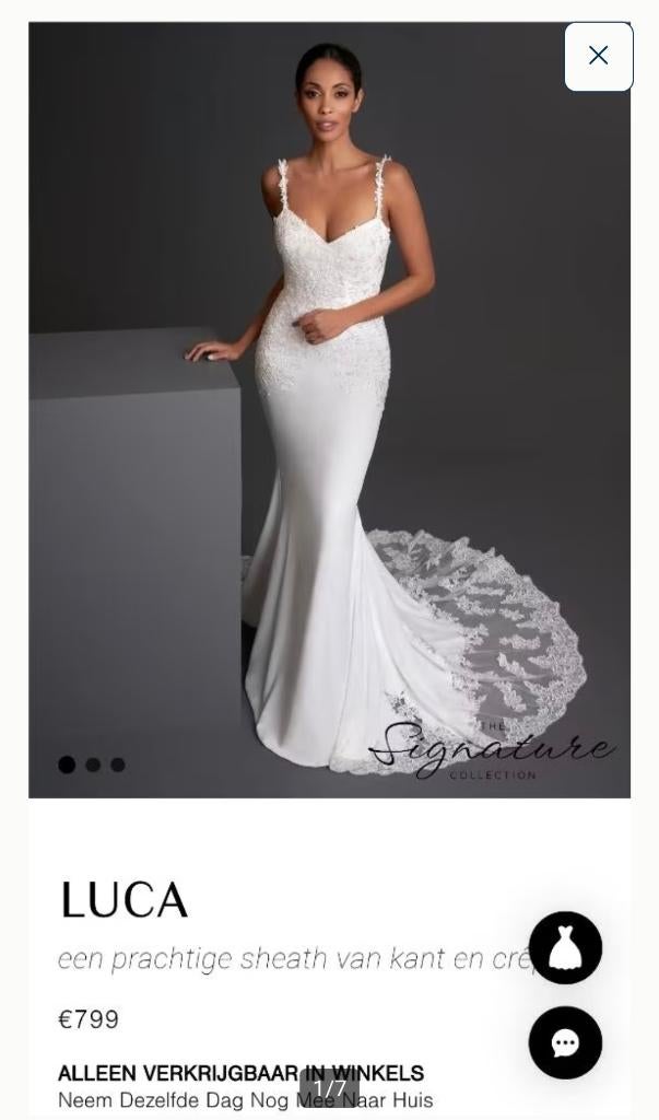 Trouwkleed M36, Kleding | Dames, Trouwkleding en Trouwaccessoires, Gedragen, Trouwjurk, Wit, Ophalen