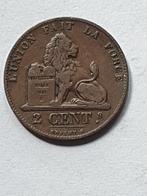 2 centiem 1865 pr staat van Leopold 1, Postzegels en Munten, Ophalen of Verzenden, Losse munt