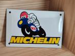 Geëmailleerde Michelin-plaat, Ophalen of Verzenden, Zo goed als nieuw, Reclamebord