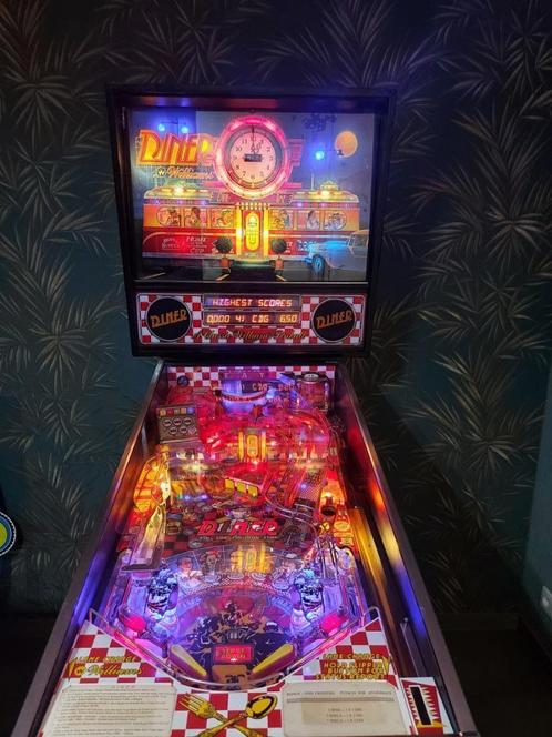 Williams Diner Flipperkast, Verzamelen, Automaten | Flipperkasten, Gebruikt, Dot-matrix, Flipperkast, Williams, Ophalen