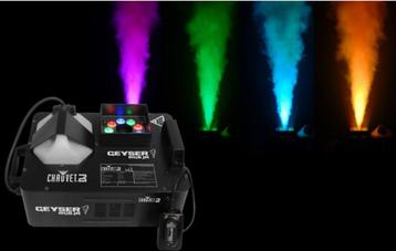 2x Chauvet geyser RGB incl flightcase beschikbaar voor biedingen
